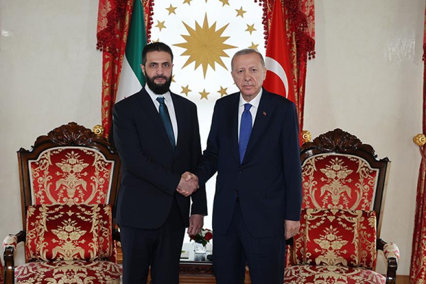 Erdoğan, Şara ile görüştü