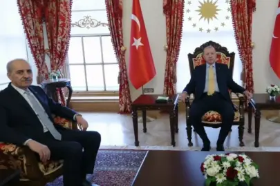 Cumhurbaşkanı Recep Tayyip Erdoğan, Türkiye Büyük Millet Meclisi Başkanı Numan Kurtulmuş'u kabul etti.