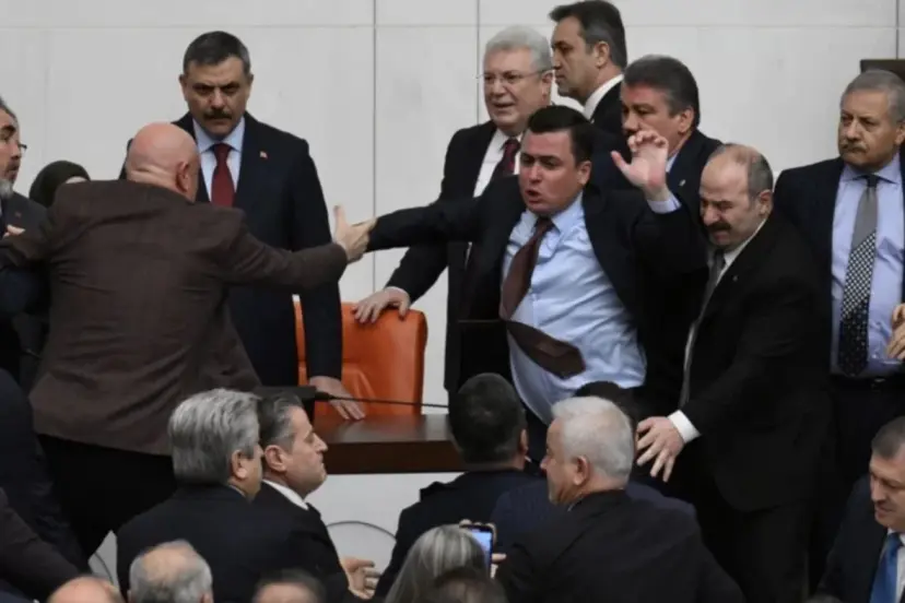 Meclis'teki yumruklu kavga