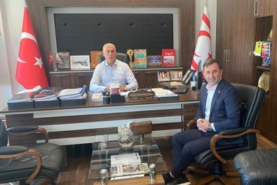 DGK Genel başkanı Hüseyin Celep ile görüşme , KKTC. Enerji ve Ekonomi Bakanı Sn. Olgun Amcaoğlu, Ziyaret etti