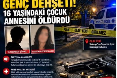 Sakarya’da aile faciası: 16 yaşındaki çocuk annesini öldürdü