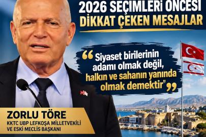 Ulusal Birlik Partisi Lefkoşa Milletvekili Zorlu Töre: “Siyaset birilerinin adamı olmak değil, halkın ve sahanın yanında olmak demektir”