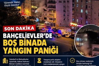 Bahçelievler’de Boş Binada Yangın Paniği